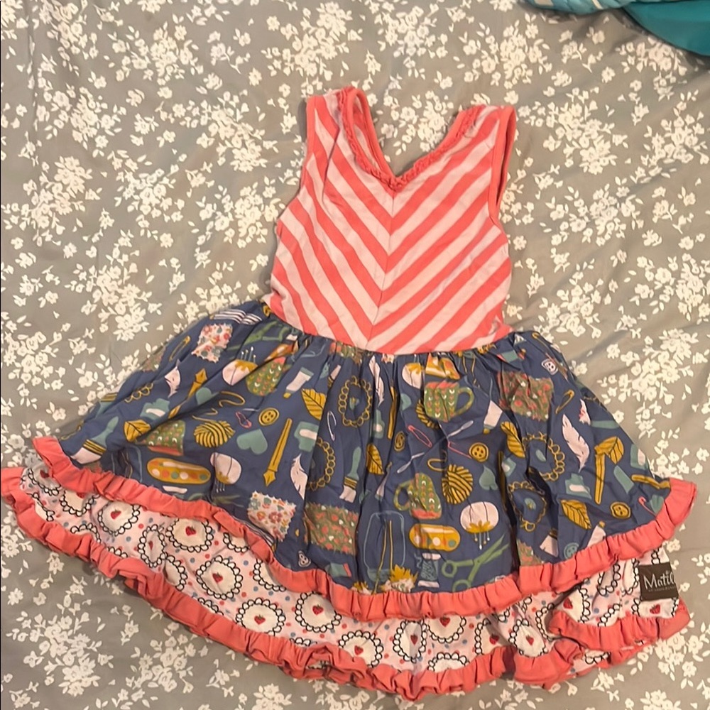 Striped and Patterned Kids Dress